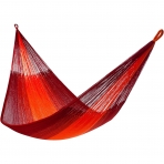 Yellow Leaf Hammocks Aile Boyu El Yapm Hamak (Krmz-Turuncu)