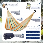 Yellow Leaf Hammocks ift Kiilik El Yapm Hamak (Renkli)