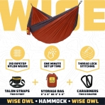 Wise Owl Outfitters ift Kiilik Kamp Hama (Turuncu-Gri)