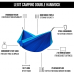 Legit Camping ift Kiilik Hamak (Mavi)