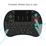2018 Rii i8X 2.4GHz Mini Wireless Keyboard with Touchpad Mouse
