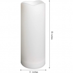 YINCHI 1 Adet Suya Dayan�kl� Led Mum (3x8)