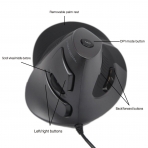 J-Tech Digital Scroll Endurance Wired Mouse Ergonomic Vertical