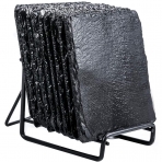 ACKEIVTO 9 Par�a Ta� Bardak Altl��� (Siyah)