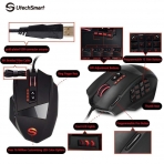 UtechSmart Venus Gaming Mouse RGB Wired, 16400 DPI High Precision