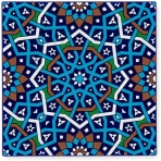 MOSAICANA Silikon Desenli 4 Adet Bardak Altl (Kark)