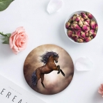 Fangship Seramik Bardak Altl��� Set (4 Adet)(At)