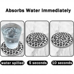 Dooke Seramik Bardak Altl��� Set (6 Par�a)(Leopar)