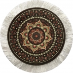 Inusitus Hal� �eklinde 4 Adet Bardak Altl��� (Set1)