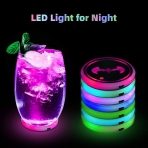 JUSTOTRY 2 Para Led Araba Bardak Altl
