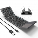 Foldable Bluetooth Keyboard, Jelly Comb B003B Dual Mode USB Wired