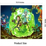 DIOVMA Rick And Morty Duvar Hals (200x150cm)
