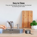 Panos Paslanmaz �elik �l�� Ka���� Seti (8 Par�a)(Siyah)