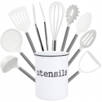Country Kitchen Silikon Mutfak Gereleri Set (10 Para)(Beyaz)