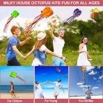 Milky House 3 Adet Ahtapot Uurtma (Yeil/Mor/Turuncu)