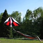 emma kites Delta U�urtma (Siyah/K�rm�z�/Beyaz) (150cm)