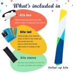 emma kites Delta Uurtma (Mavi/Krmz/Beyaz) (150cm)
