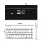 Perixx PERIBOARD 409P Kablolu PS2 Mini Klavye