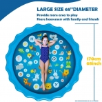 funny poop Sprinkler ime ocuk Su Oyun Mat (170cm)(Alfabe)