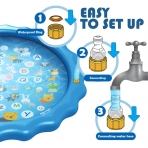 funny poop Sprinkler ime ocuk Su Oyun Mat (170cm)(Alfabe)