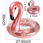 GROBRO7 ime Deniz Simidi ve ecek Tutucu (Flamingo)