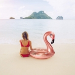 GROBRO7 ime Deniz Simidi ve ecek Tutucu (Flamingo)