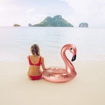 GROBRO7 ime Deniz Simidi ve ecek Tutucu (Flamingo)