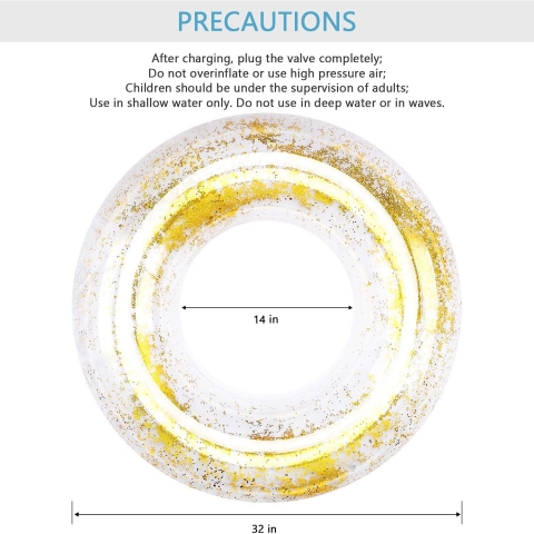 Polita 3 Par�a �i�me Deniz-Havuz Simidi (�effaf Simli)