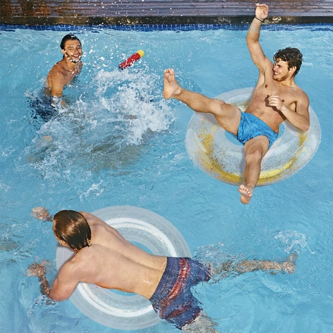 Polita 3 Par�a �i�me Deniz-Havuz Simidi (�effaf Simli)