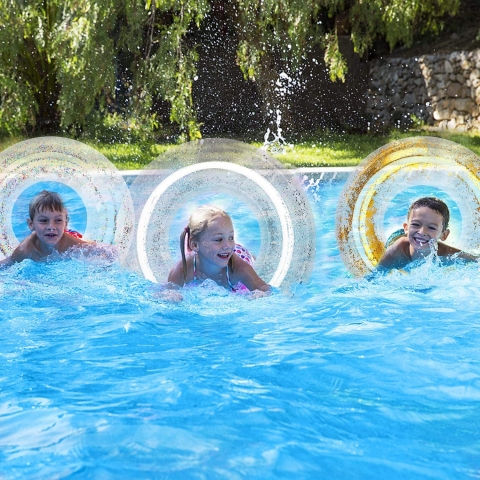 Polita 3 Par�a �i�me Deniz-Havuz Simidi (�effaf Simli)