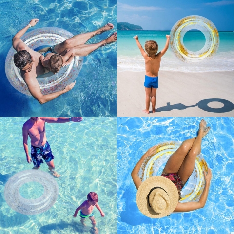 Polita 3 Par�a �i�me Deniz-Havuz Simidi (�effaf Simli)