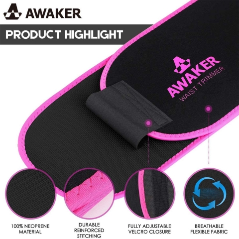 AWAKER Kadn Ya Yakc Korse (Pembe) (Large)