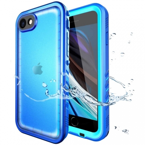 SPORTLINK iPhone SE Su Geirmez Klf-Blue