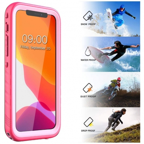 SPORTLINK iPhone 11 Pro Su Geirmez Klf-Pink