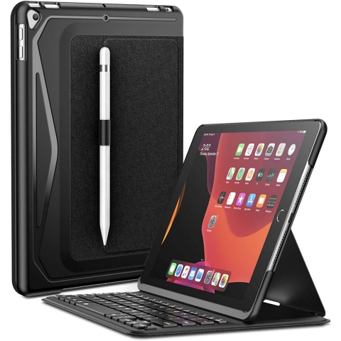 Infiland iPad Klavyeli Tablet Klf (10.2 in)(8. Nesil)