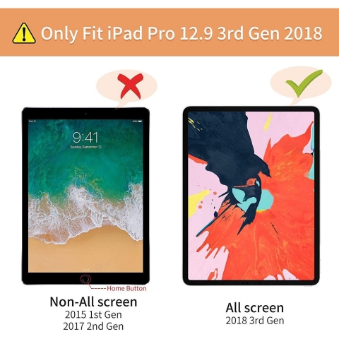 Infiland iPad Pro Klavyeli Tablet Klf (12.9 in)(2018)