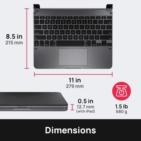 Brydge Pro+ iPad Pro Kablosuz Klavye (12.9 in)(2020)