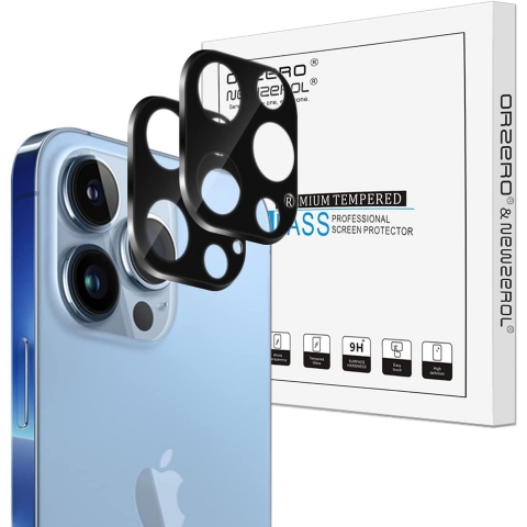 Orzero Apple iPhone 13 Pro Max Kamera Lens Koruyucu (2 Adet)