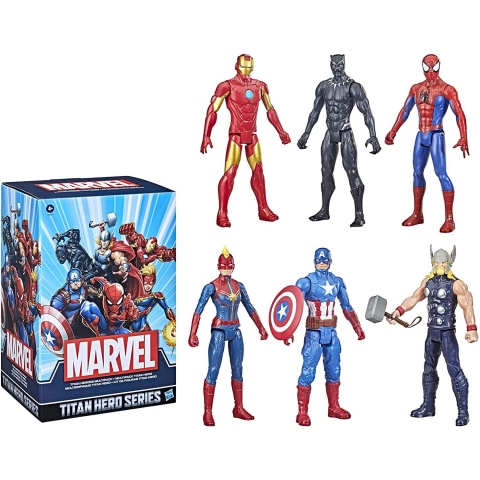Marvel Titan Hero Series Aksiyon Figr(6 adet)