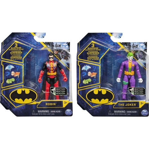 DC Comics Batman Robin and The Joker Aksiyon Figr(2 para)