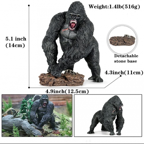 LOPSEN King Kong Toy Gorilla Realistic Aksiyon Fig�r(14 cm)