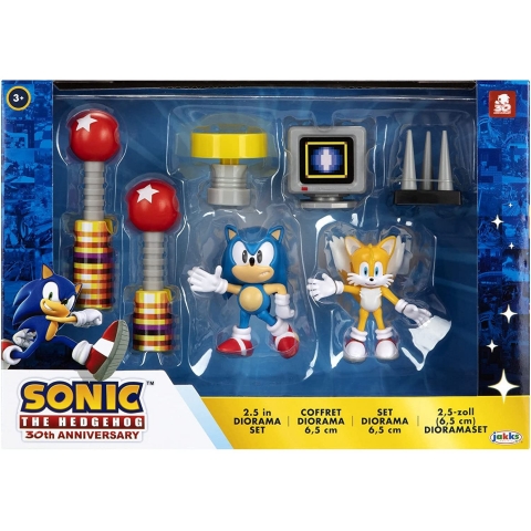 Sonic The Hedgehog  Diorama Set Aksiyon Figr(7 para )