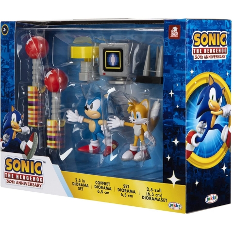 Sonic The Hedgehog  Diorama Set Aksiyon Figr(7 para )