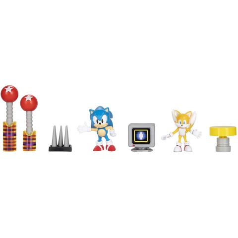 Sonic The Hedgehog  Diorama Set Aksiyon Figr(7 para )