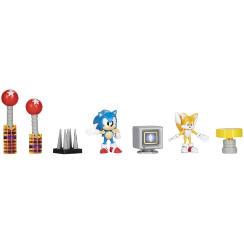 Sonic The Hedgehog  Diorama Set Aksiyon Figr(7 para )