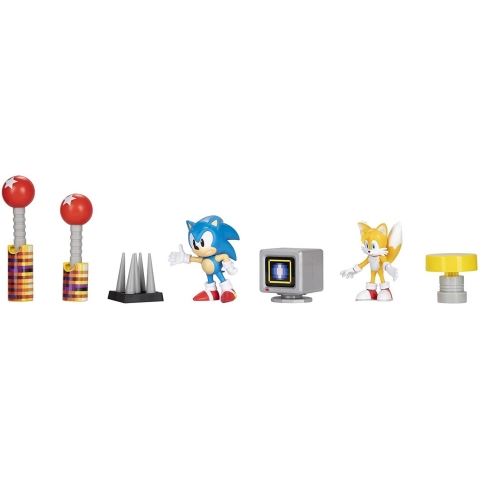 Sonic The Hedgehog  Diorama Set Aksiyon Figr(7 para )