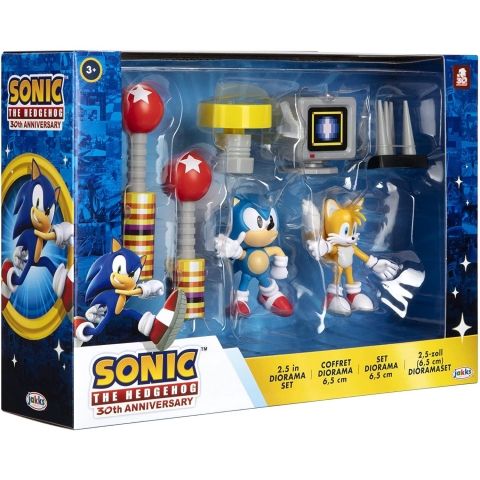 Sonic The Hedgehog  Diorama Set Aksiyon Figr(7 para )