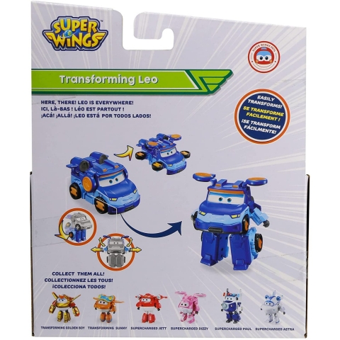 Super Wings Transforming Leo Airplane Aksiyon Figr(12.7cm)