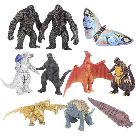 LARDERGO Godzilla King of The Monster Aksiyon Figr Set(10 adet)