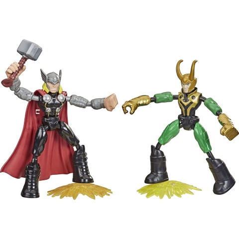 Avengers Marvel Bend and Flex Thor Vs. Loki Aksiyon Figr(15.2cm)